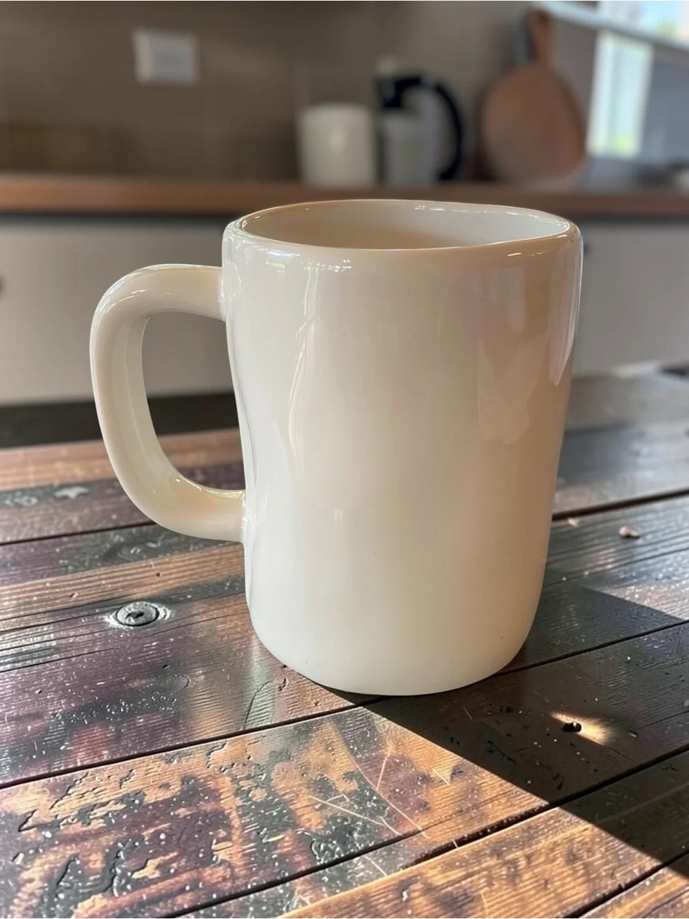 Ceramic Tea Mug - White - Rae Dunn Magenta NWOT unused